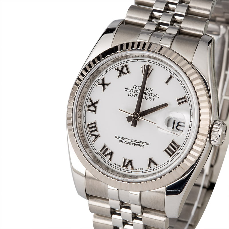 Rolex Datejust 116234 Jubilee w/ White Dial