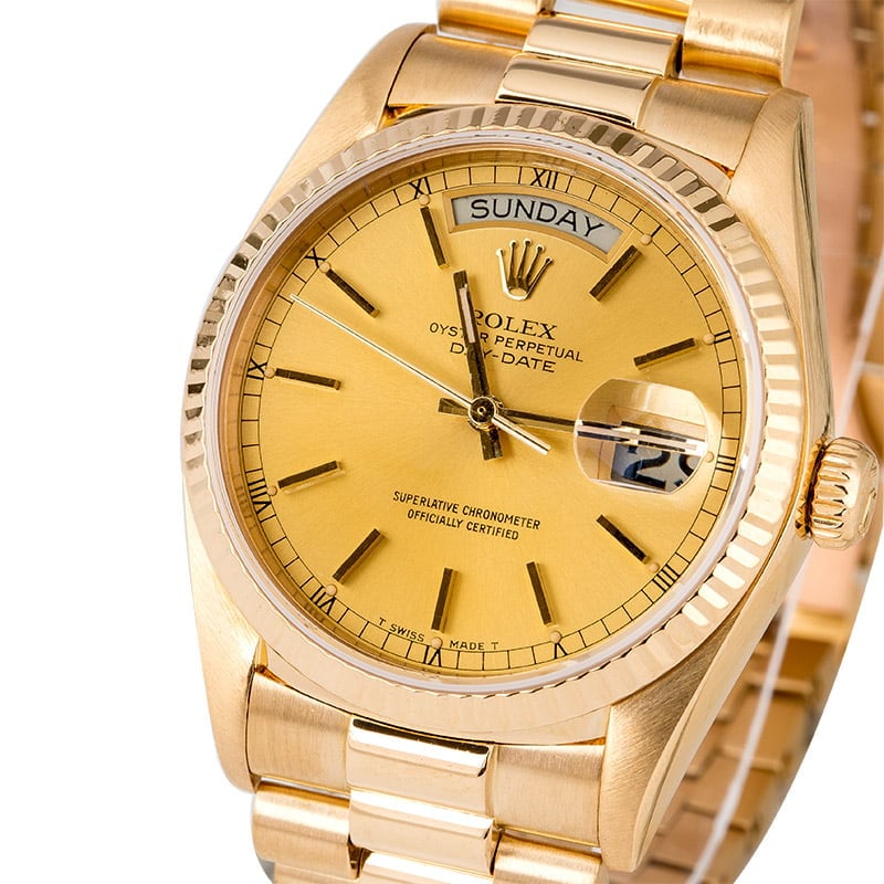 Rolex President 18038 Champagne Dial Day-Date