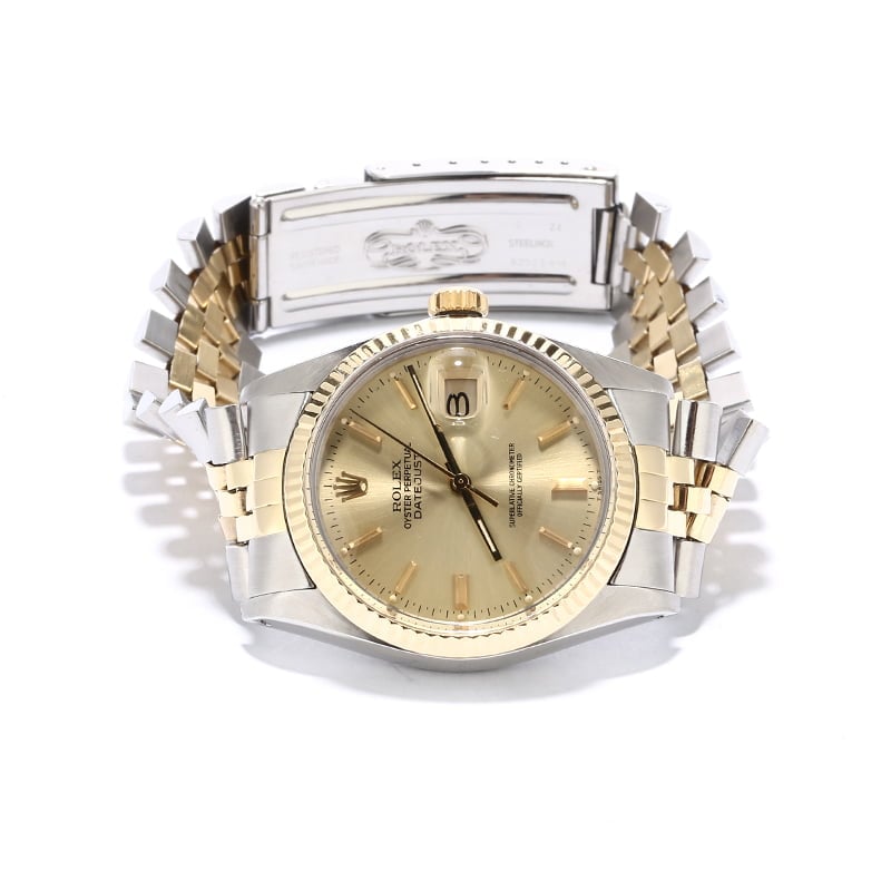 PreOwned Rolex Datejust 16013 Champagne Dial