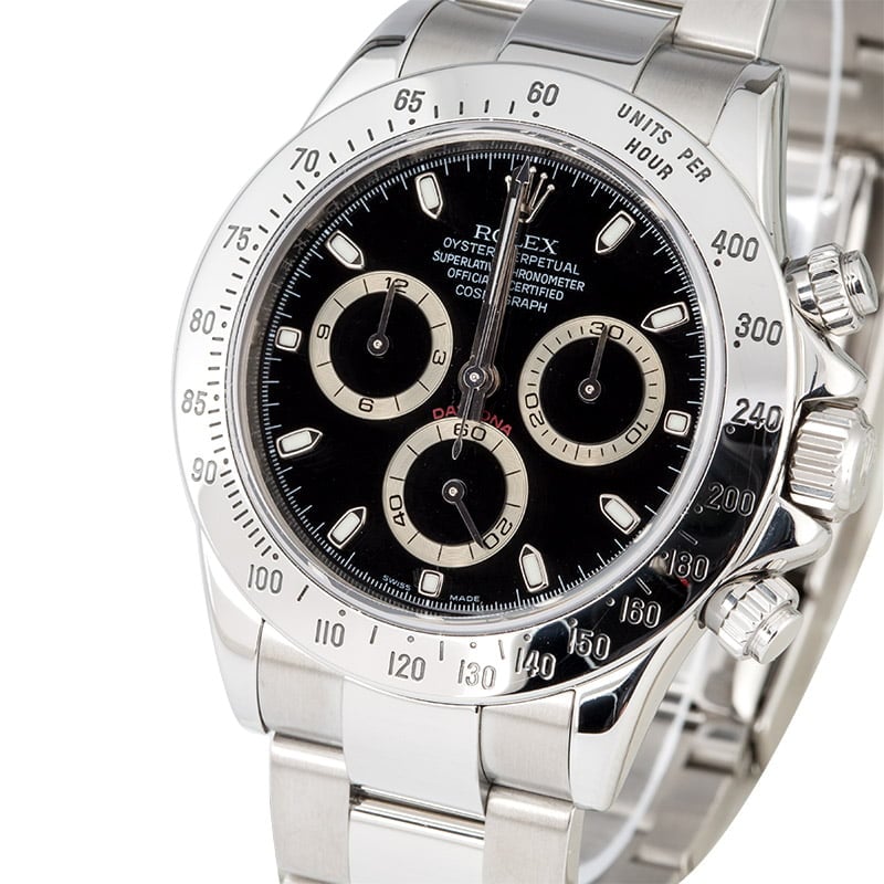 Used Rolex Daytona 116520 Serial Engraved Rehaut