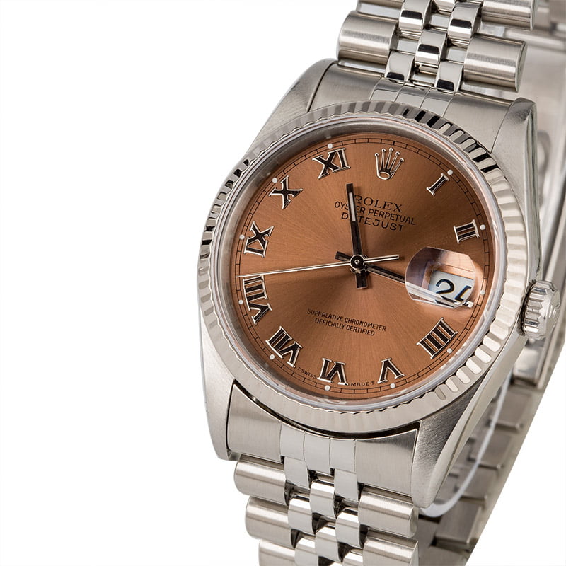 PreOwned Rolex Datejust 16234 Salmon Dial