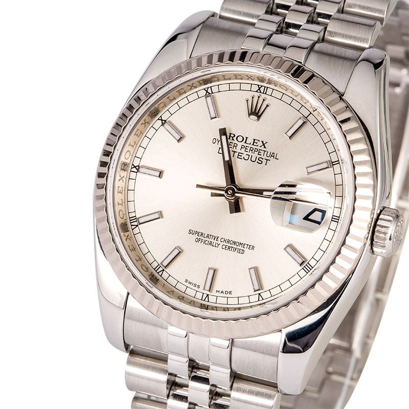 Rolex Datejust 116234 Silver Dial with Steel Jubilee