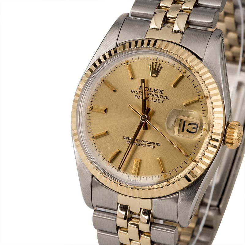 Rolex Datejust 16013 Two Tone American Oval Link