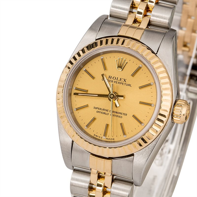 PreOwned Rolex Oyster Perpetual 76193 Two Tone