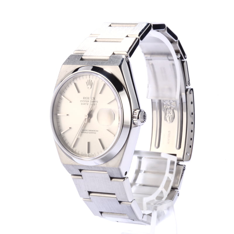 Pre-Owned Rolex Oysterquartz Datejust 17000 Steel Integral Band