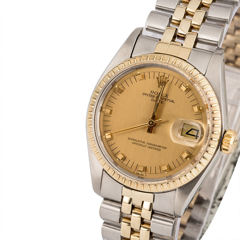 Used Rolex Date 1505 Champagne Dial