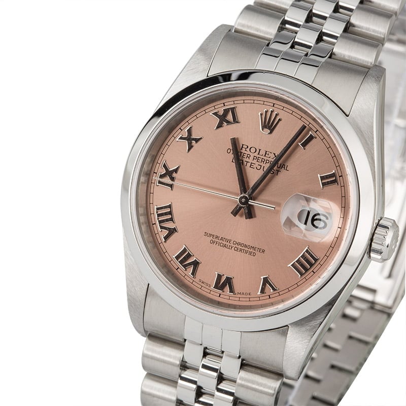 PreOwned Rolex Datejust 16200 Silver Dial Steel Oyster