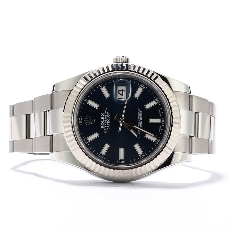 Used Rolex Datejust 116334 Blue Luminous Dial