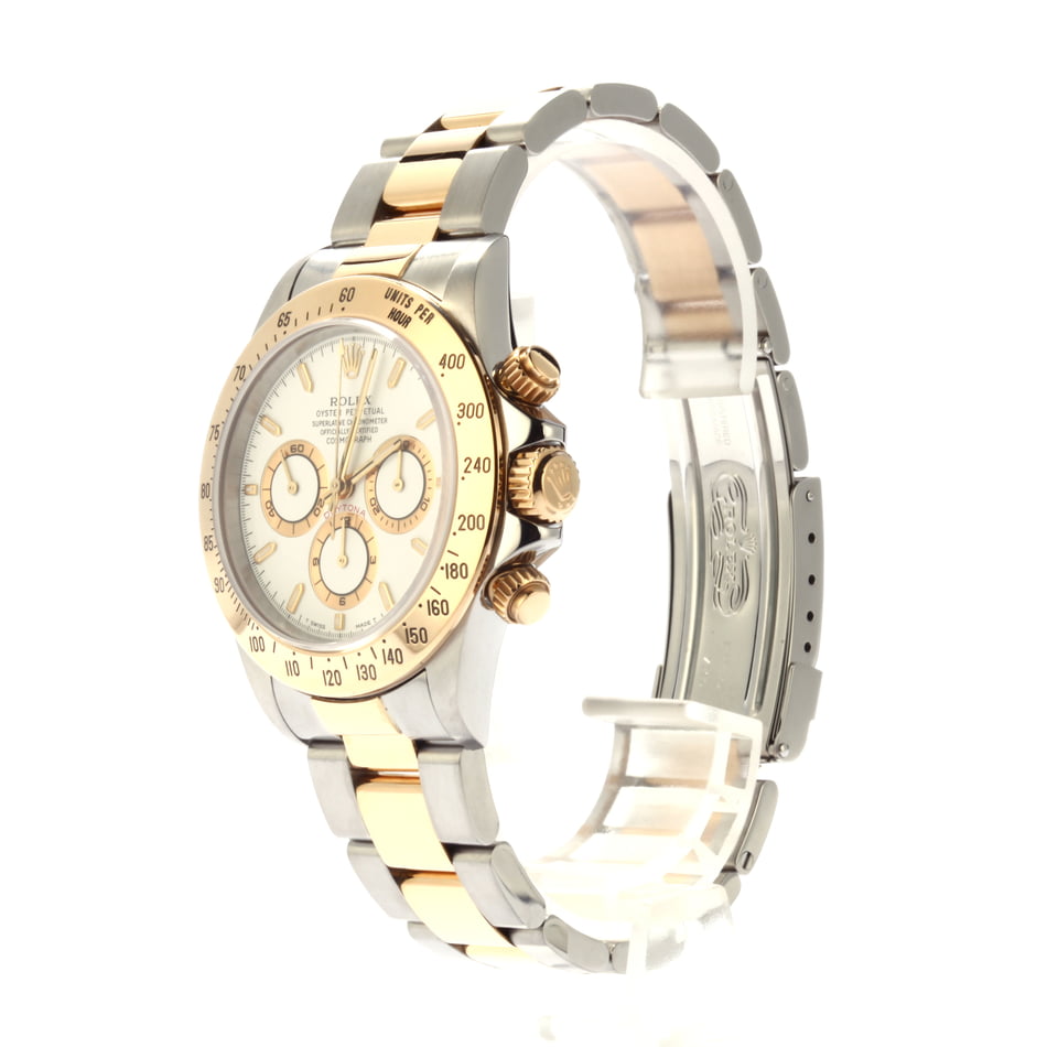 Rolex Two Tone Daytona 16523 White Dial