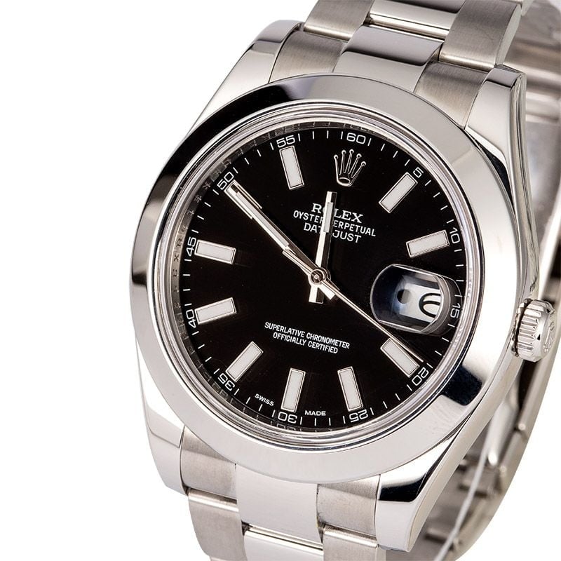 Rolex Datejust 116300 Black Luminous Index Dial