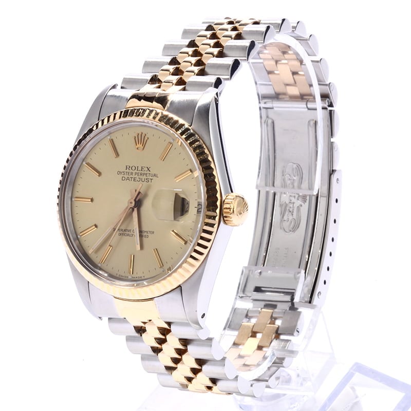 Pre Owned Champagne Dial Rolex Datejust 16013