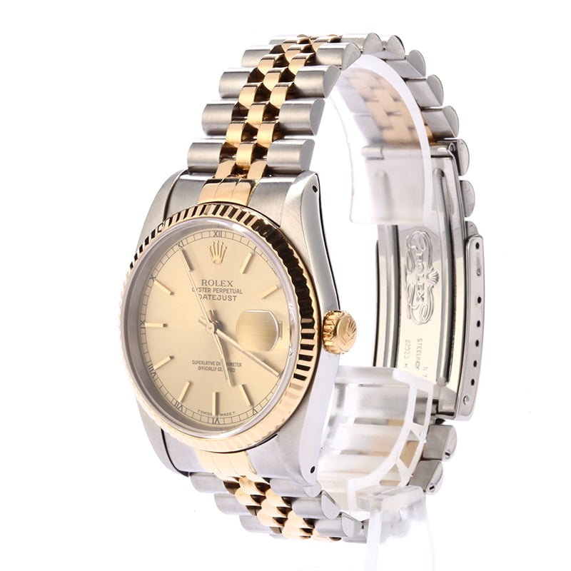 Pre Owned Rolex Datejust 16233 Champagne 36MM