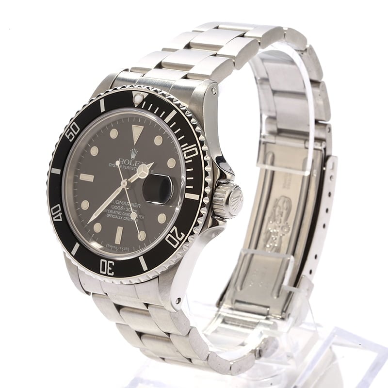 Pre Owned Rolex Submariner Black Dial 16800