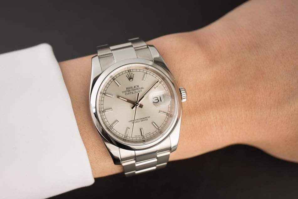 Rolex Datejust 116200 Silver Luminous Dial