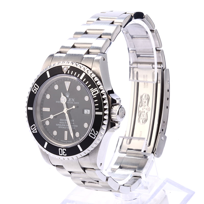 Used Rolex Sea-Dweller 16600 Black Luminescent Dial