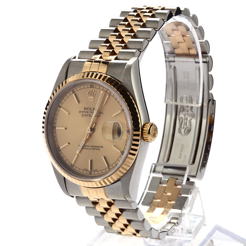 Pre Owned Champagne Dial Rolex Datejust 16233