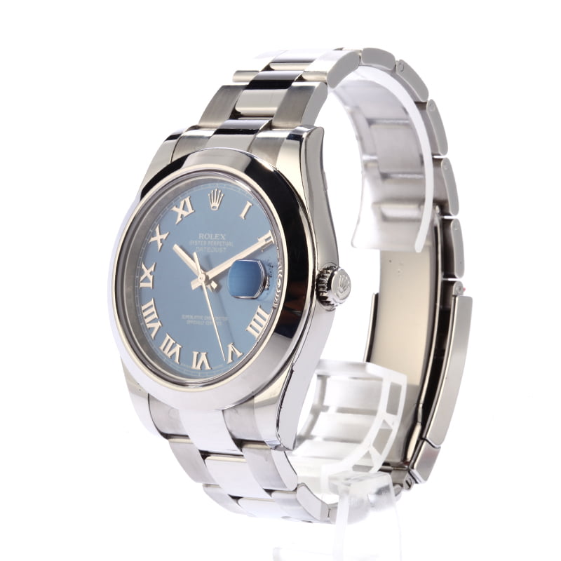 PreOwned Rolex Datejust II Ref 116300 Blue Roman Dial