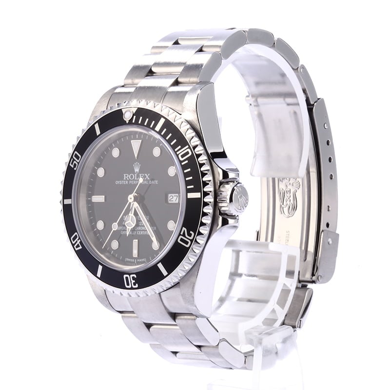 Pre Owned Rolex Sea-Dweller 16600 Black Dial