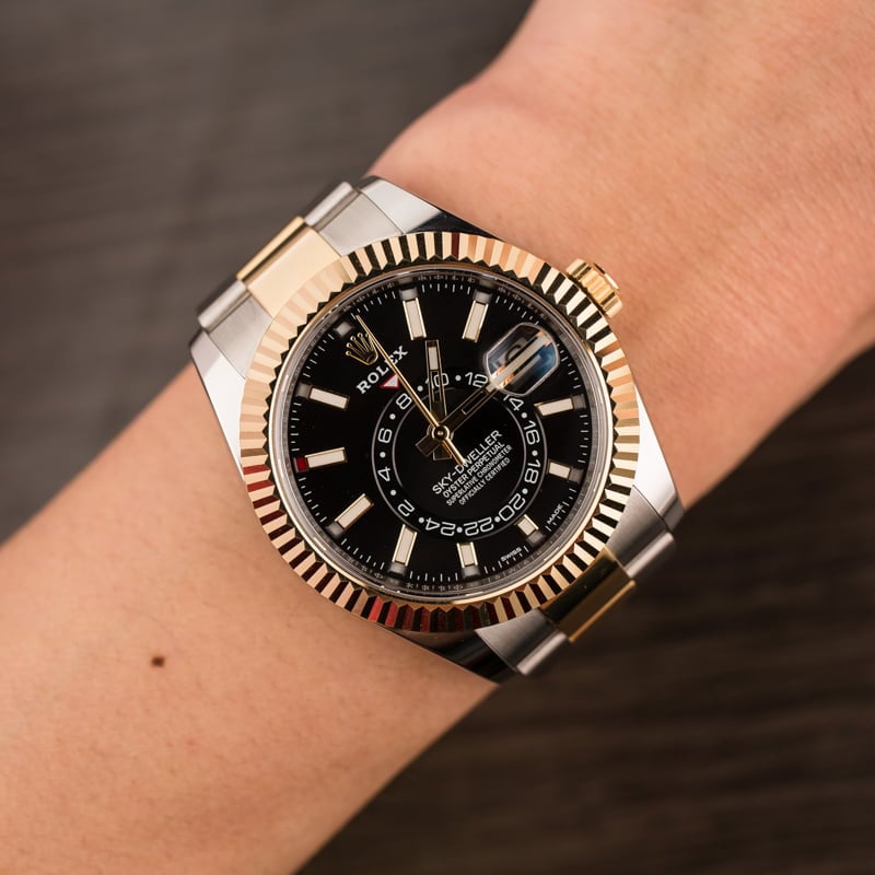 PreOwned Rolex Sky-Dweller 326933 Black Dial