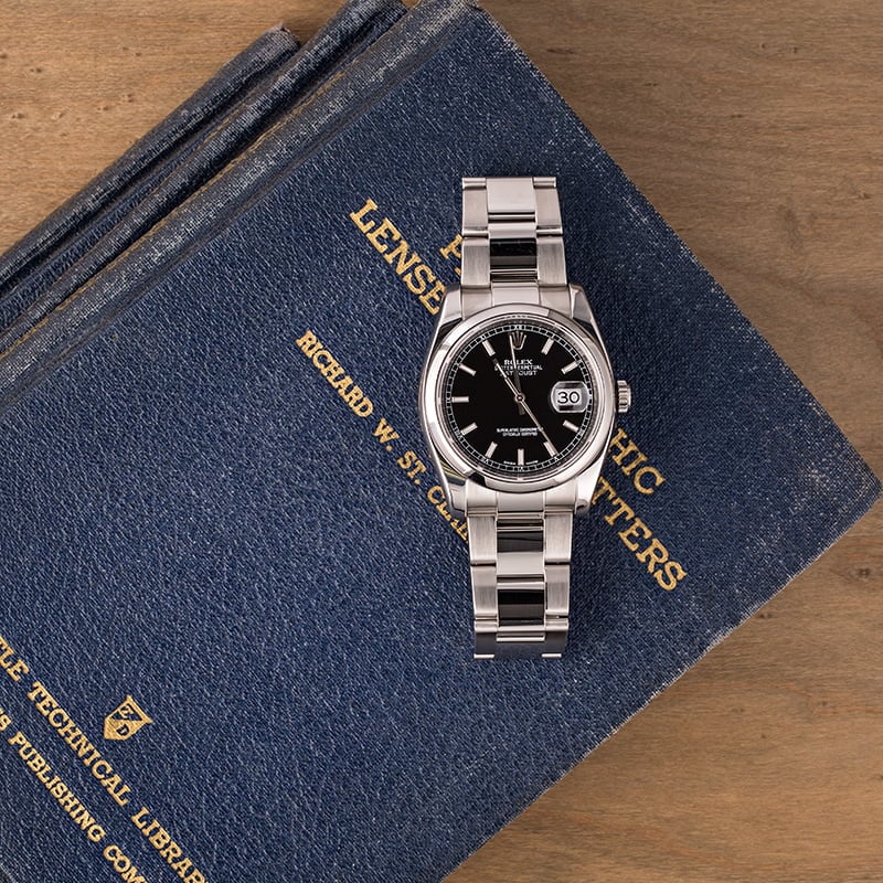 Used Rolex Datejust 116200 Black Dial