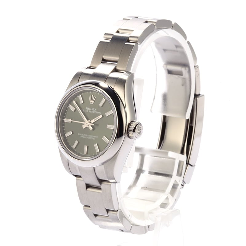 Rolex Lady Oyster Perpetual 176200 Olive Green Dial