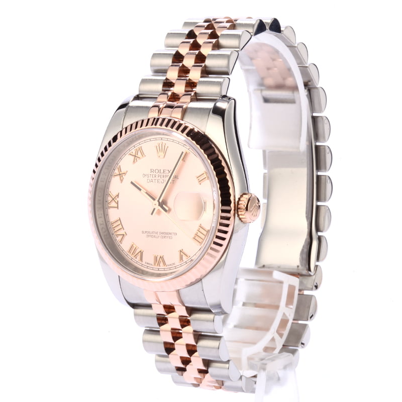 Pre Owned Rolex Datejust 116231 Rose Roman Dial