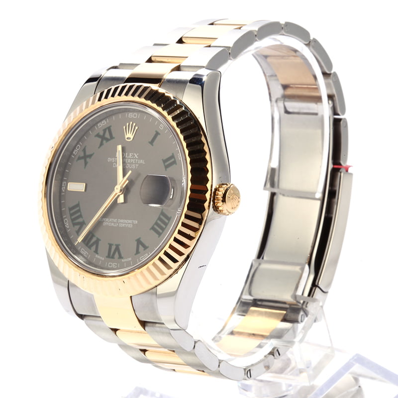 Rolex Datejust II Ref 116333 Two Tone with Fluted Bezel