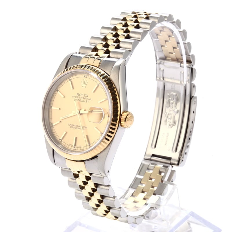 Pre Owned Rolex Men's Two-Tone Datejust 16233 Jubilee