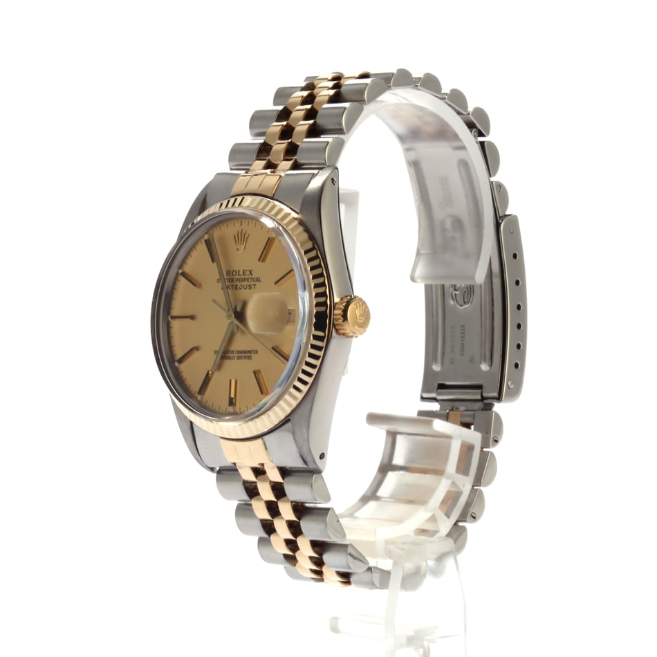 Pre Owned Rolex Datejust Champagne Index Dial 16013