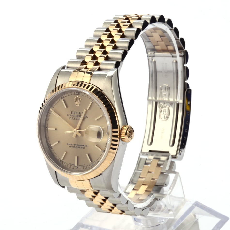 PreOwned Rolex Champagne Dial Datejust 16233