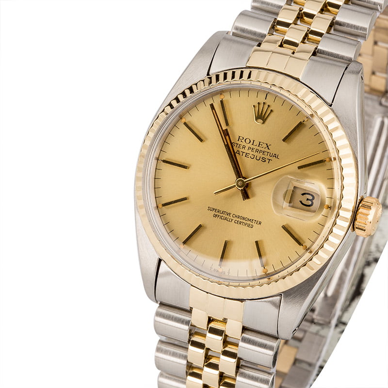 Pre Owned Rolex Datejust 16013 Two Tone