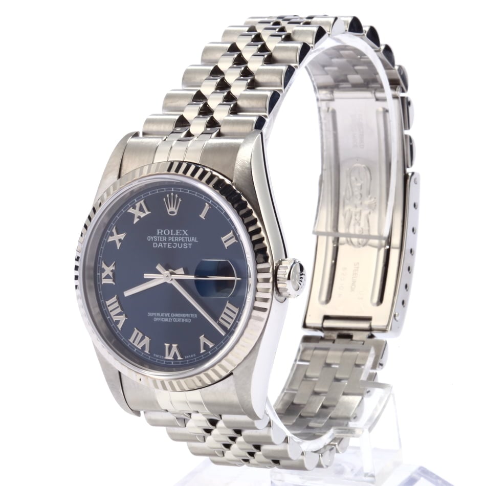 PreOwned Rolex Steel Datejust 16234 Blue Dial