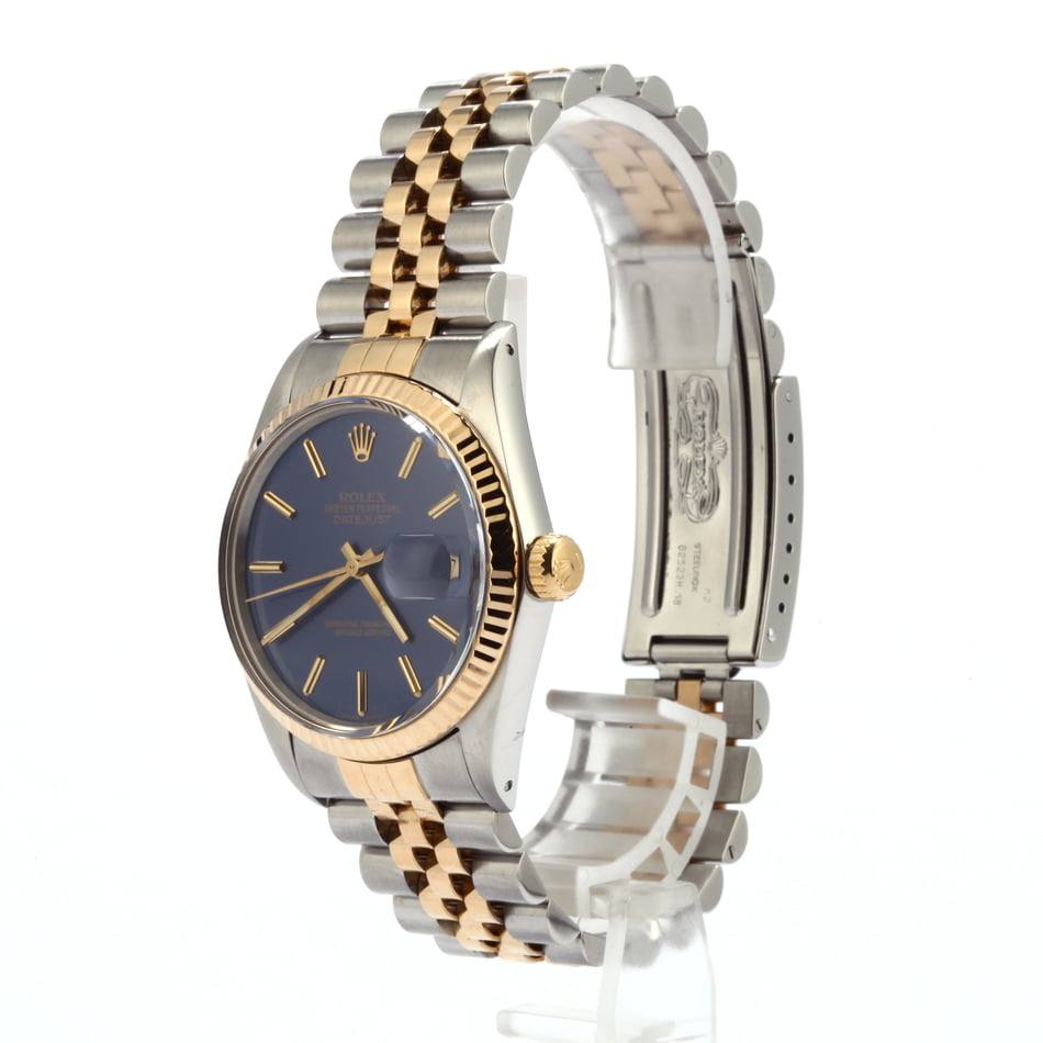 Used Rolex Datejust 16013 Blue Dial Oyster Perpetual