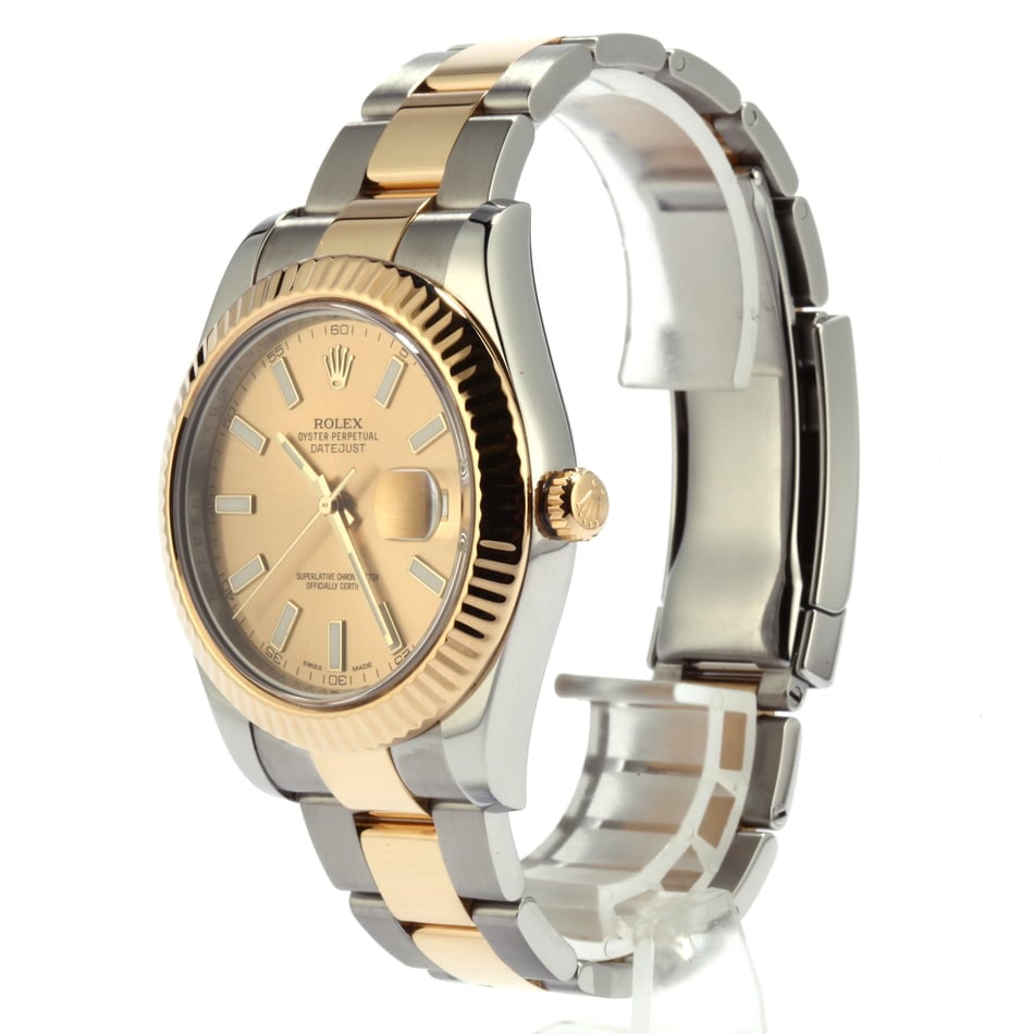 Used Rolex Datejust II Ref 116333 Champagne Luminous Dial