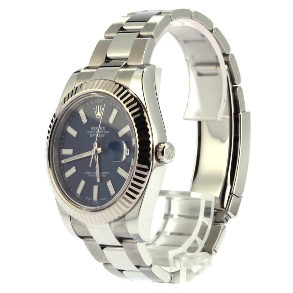 Used Rolex Datejust II Ref 116334 Blue Luminous Dial