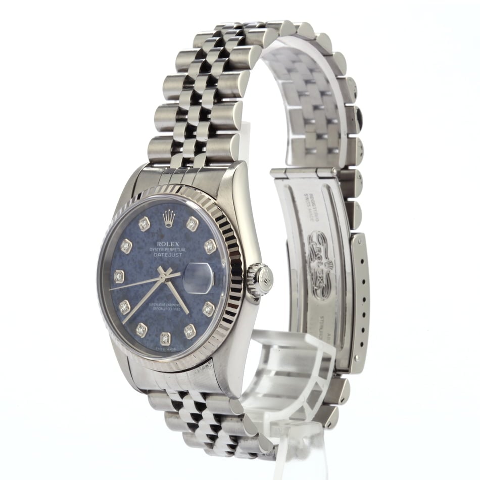 Pre Owned Rolex Datejust 16234 Sodalite Diamond Dial