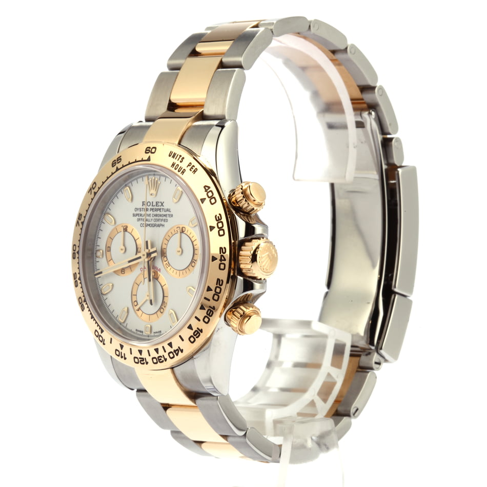 Pre-Owned Rolex Daytona Two Tone Cosmograph 116503 White Luminous Dial