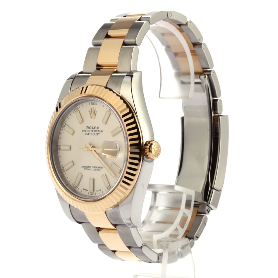 PreOwned Rolex Datejust II Two Tone Ivory Dial 116333 T