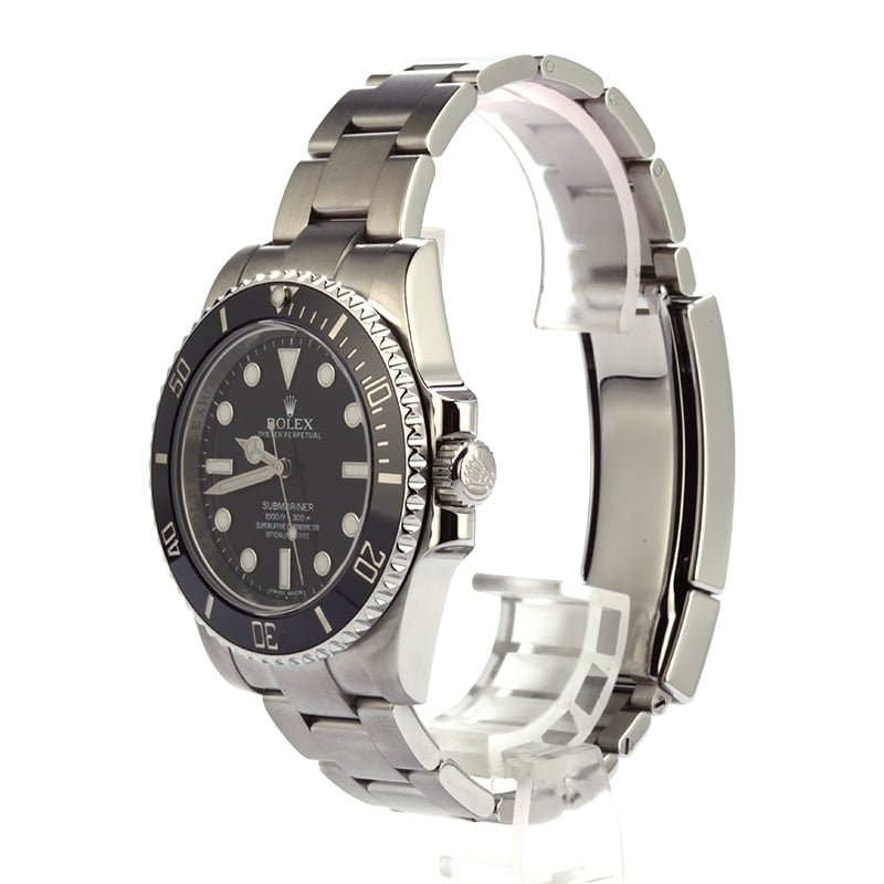 Pre-Owned No Date Rolex Submariner 114060 Black