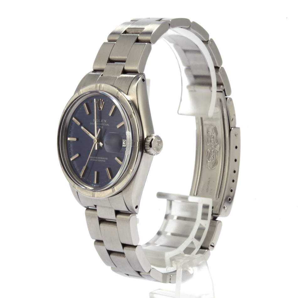 Pre-Owned Rolex Date 1501 Blue Textured Dial