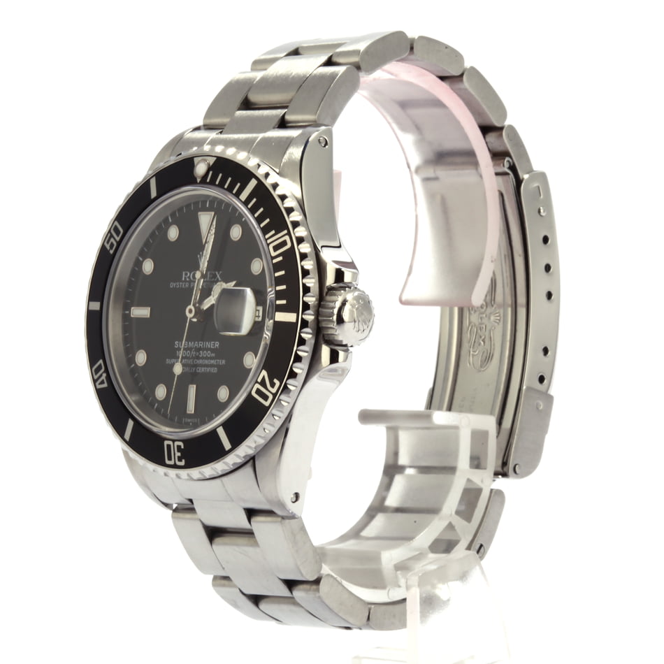 Pre Owned Rolex Submariner 168000 Black Dial T