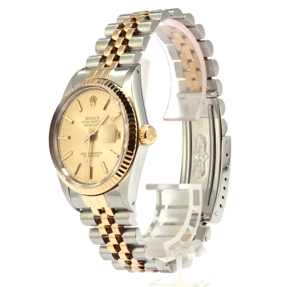 Used Rolex Two-Tone Datejust 16013 Fluted Bezel