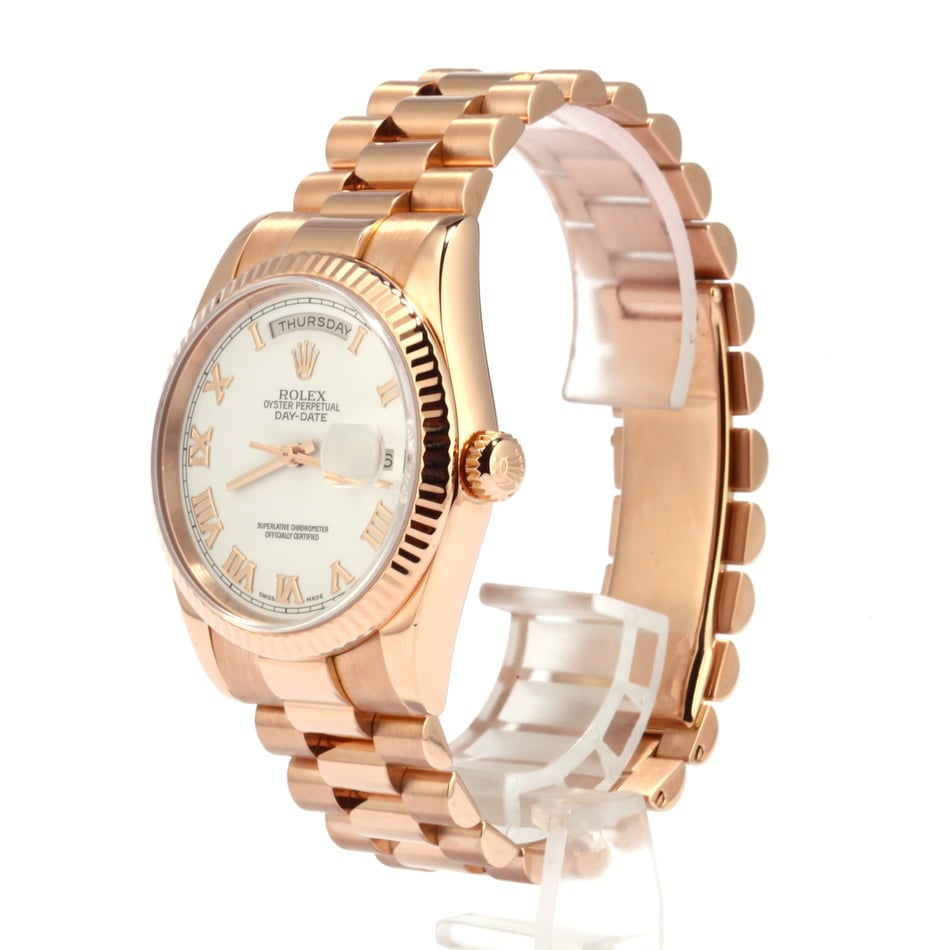 Pre-Owned Rolex President 118235 Everose Gold T