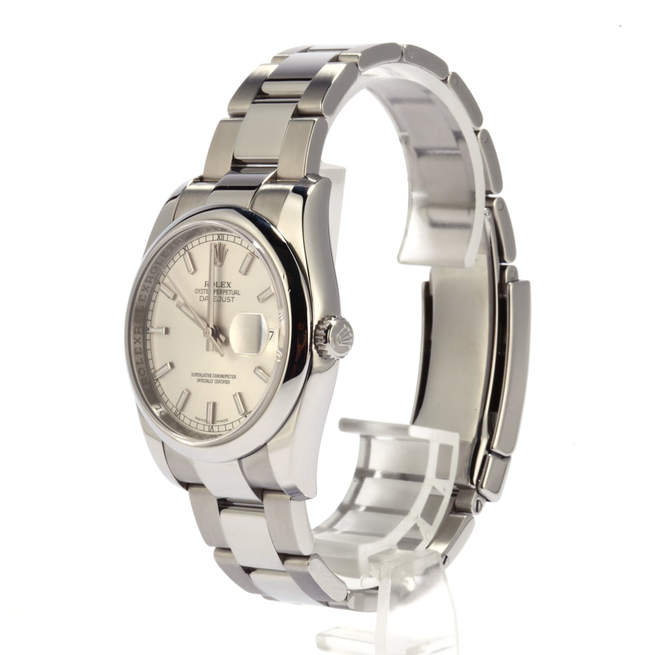 Used Rolex Steel Datejust 116200 Silver Index Dial