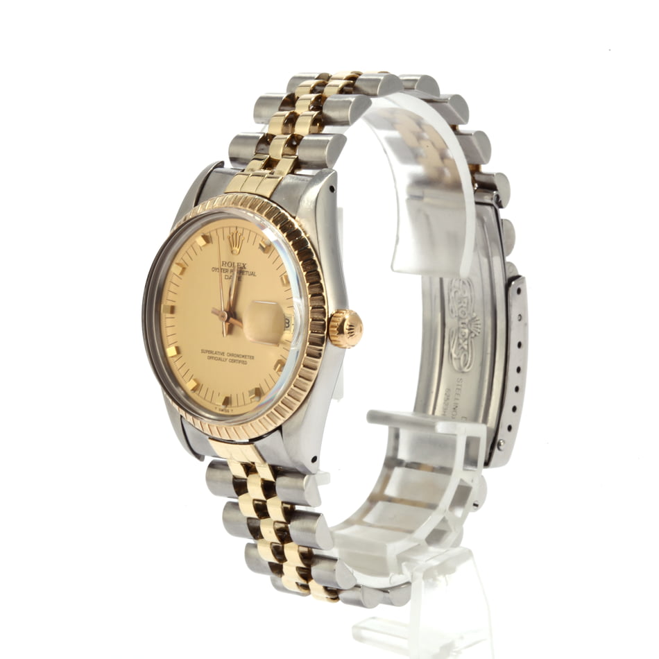 Pre-Owned Rolex Date 15053 Champagne Dial
