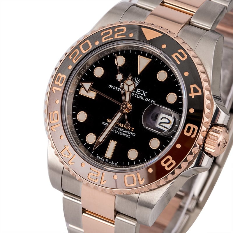 Unworn Rolex GMT-Master II Ref 126711 Two Tone Everose 'Root Beer'