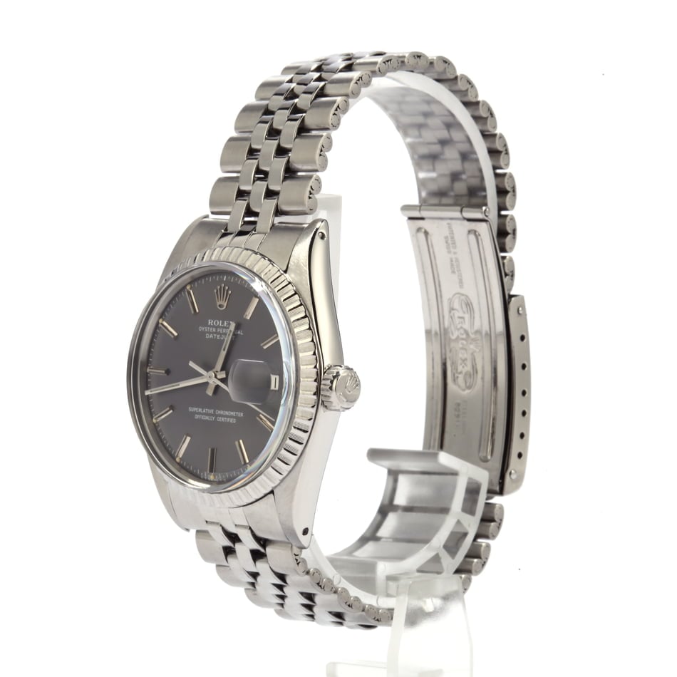 Rolex Steel Datejust 1603 Slate 'Pie Pan' Dial