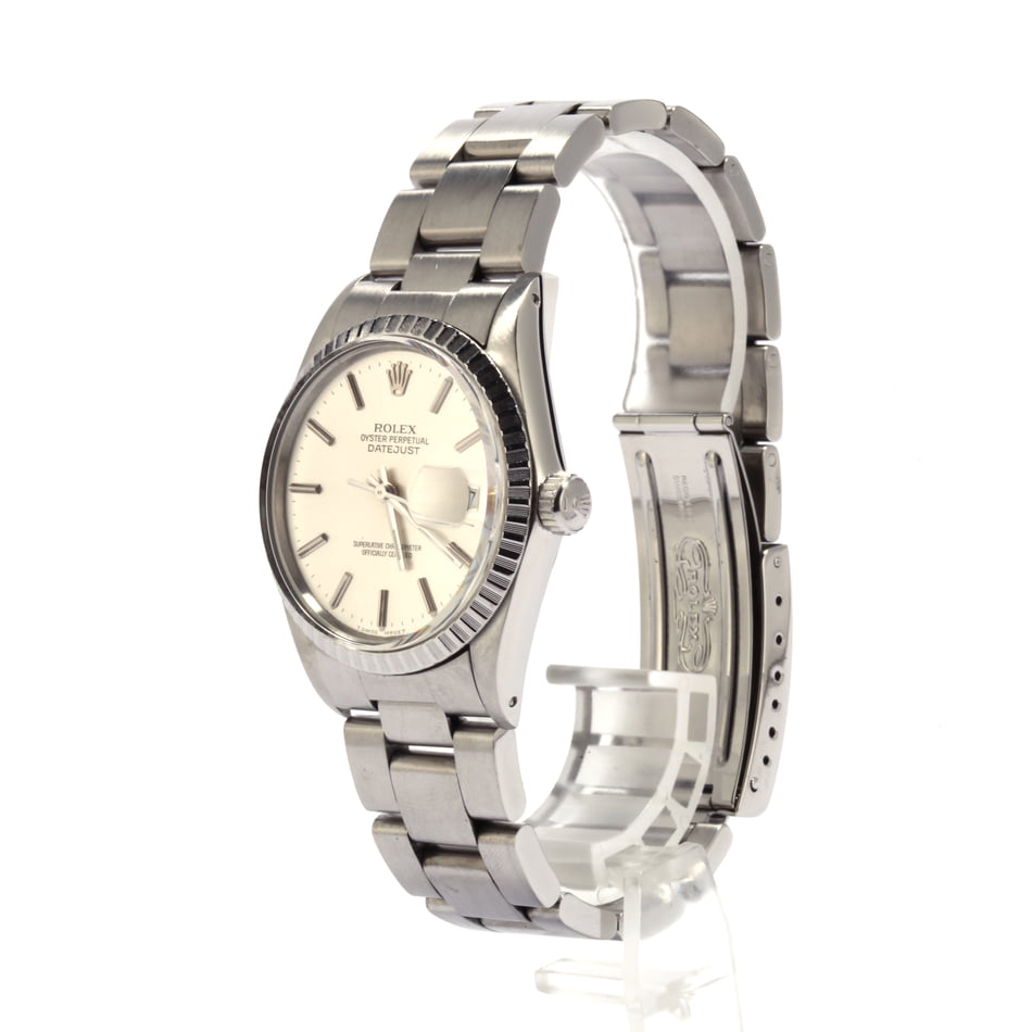 Pre-Owned Rolex Datejust 16030 Silver Dial 36MM Watch