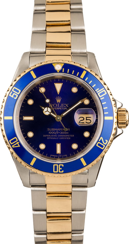 Buy Used Rolex Submariner 16613 | Bob's Watches - Sku: 130210