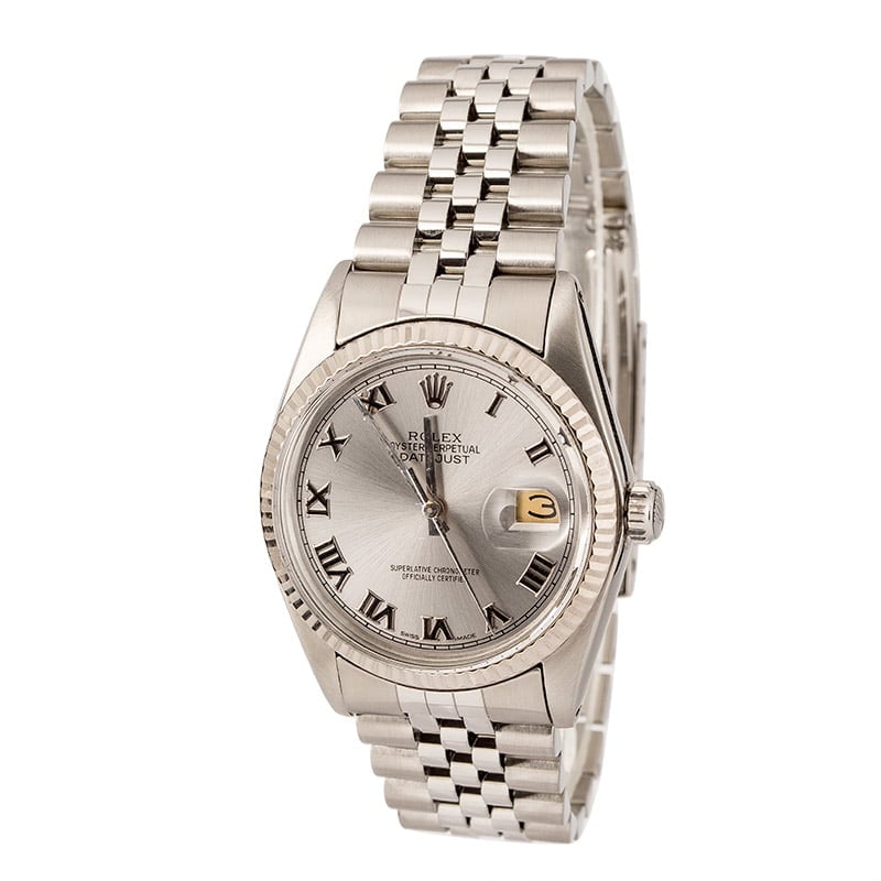 Pre Owned Rolex Datejust 16014 Stainless Steel Jubilee